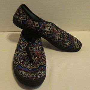 Massimo Woman Size 8 Black Blue Red Yellow White Lace Up Outdoors Flat Shoes